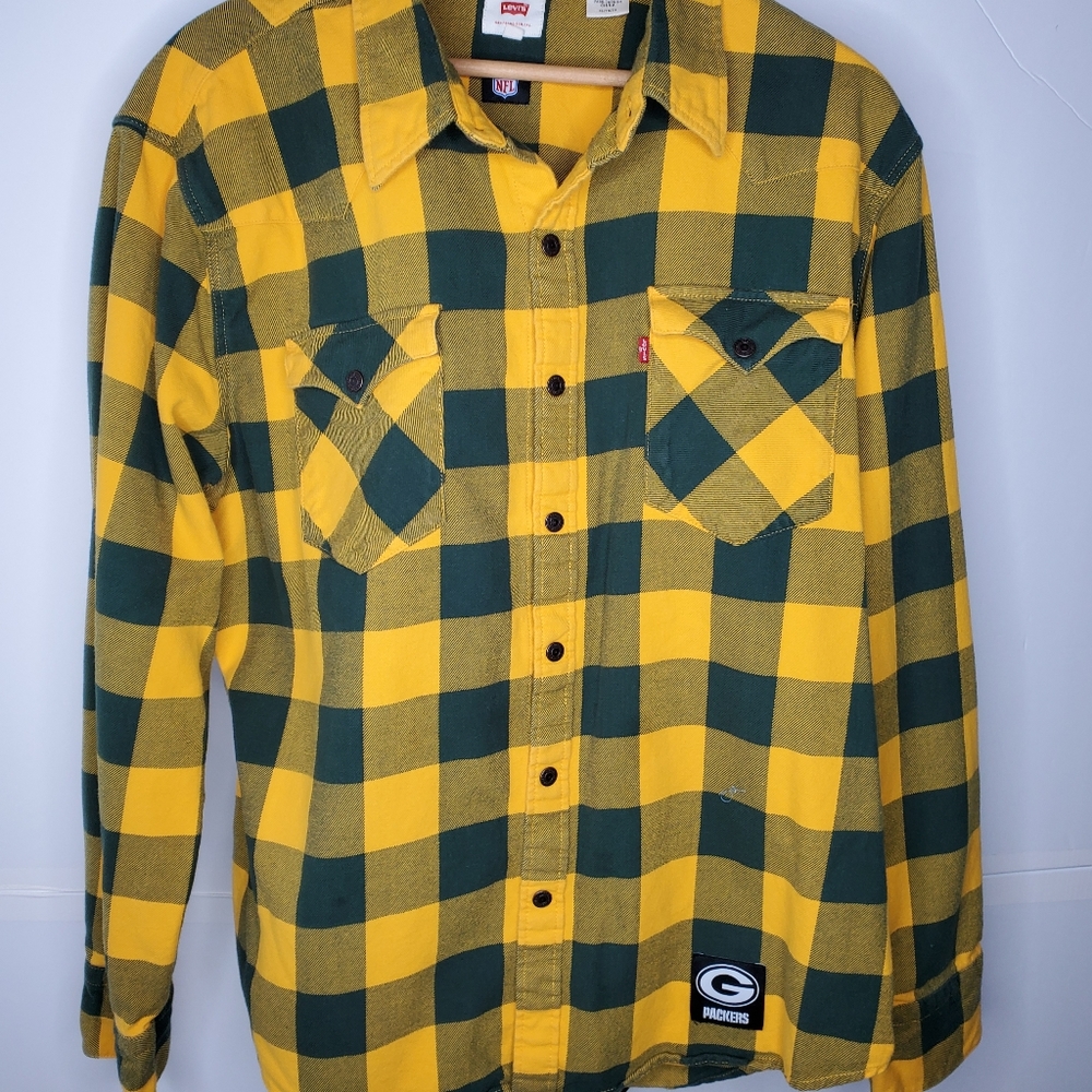 NFL Levi's Green Bay Packers Football Flannel XL